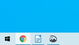 Chrome's taskbar icon is selected and highlighted